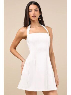 magnolia blossom white lace skater dress Calypso St. Barth Magnolia Women's Dress - White